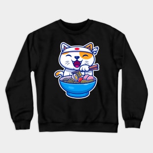 Ramen Cat Crewneck Sweatshirt